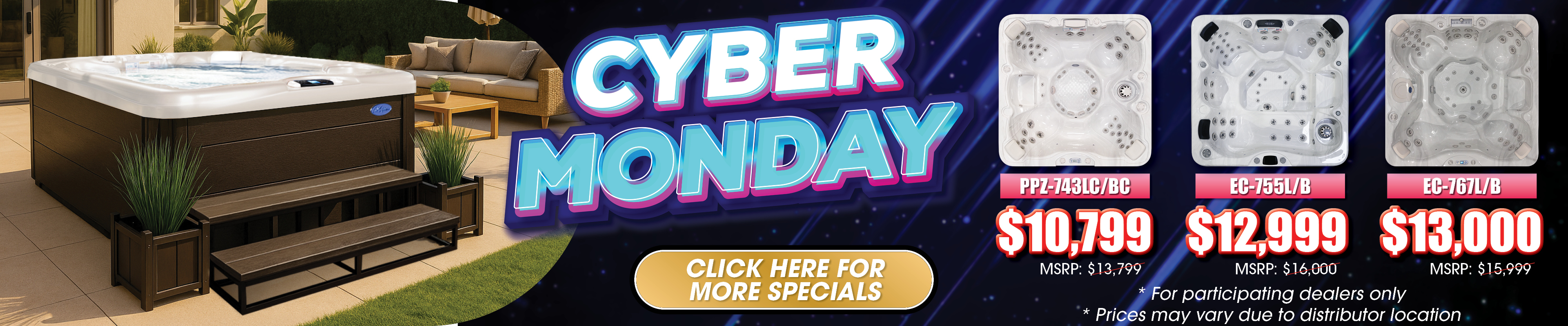 Calspas hot tub being used in a family setting - Oak Island